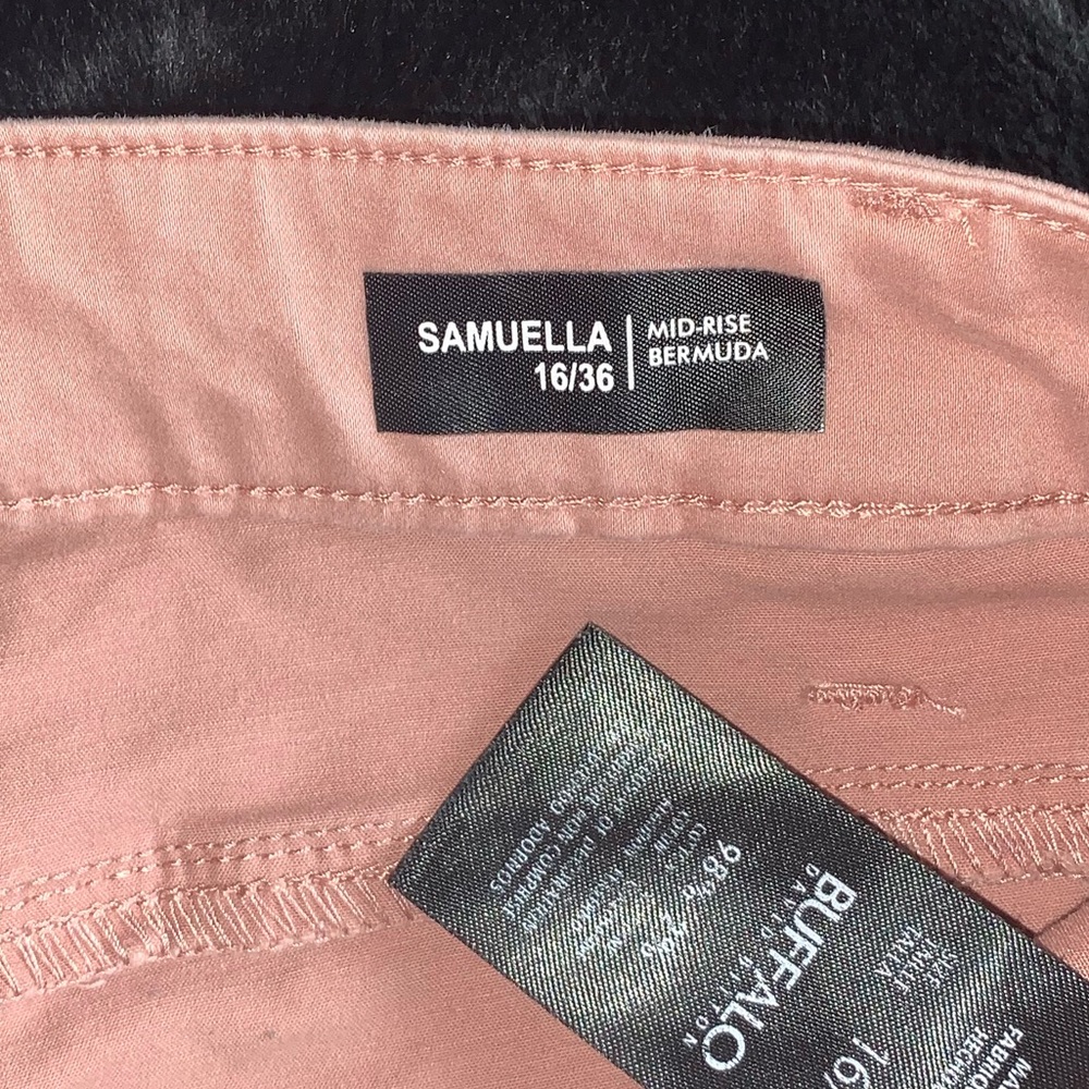 Buffalo David Bitton Samuella peach mid-rise Bermuda 16/36 - Picture 5 of 8